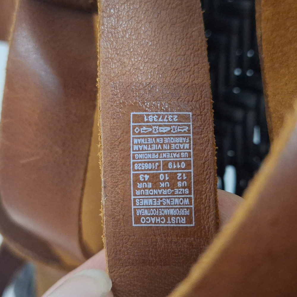 Chaco Women's Wayfarer Sandal, Rust, Size 12 Medium US - Picture 3 of 13